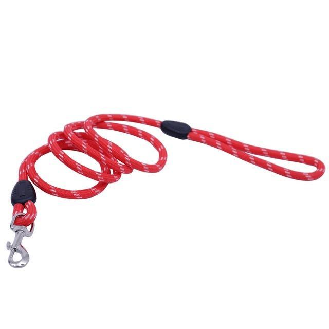 Rope Leash 160 cm dog leash Happy Paws Red 