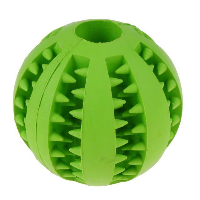 Rubber Chew Treat Ball Puzzle toys Happy Paws Green Medium (5 cm) 
