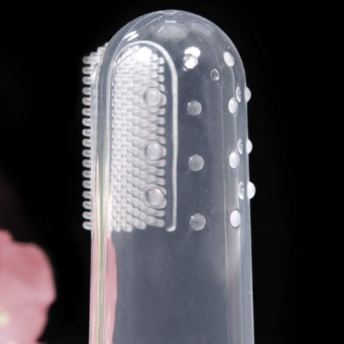 Silicone Finger Toothbrush Dog Brush & Comb Happy Paws 