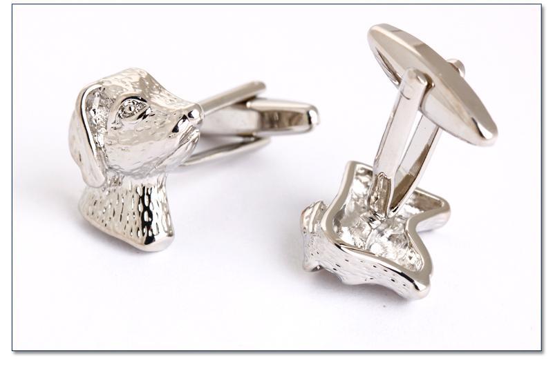 Silver Labrador Cuff-links Mens Dog Cufflinks Happy Paws 