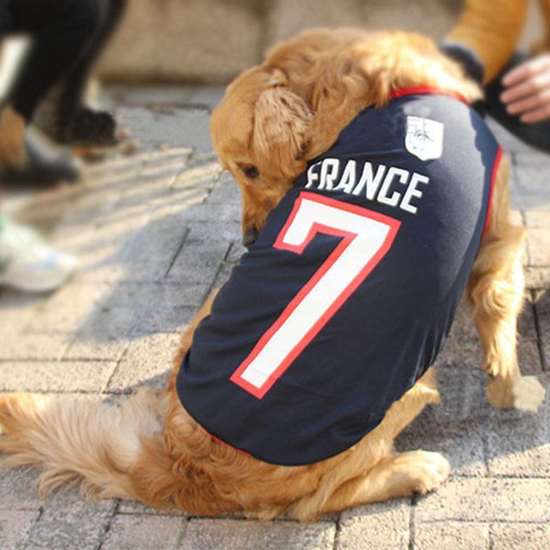 Soccer Dog T-shirt Jersey World Cup Dog Tshirts Happy Paws 
