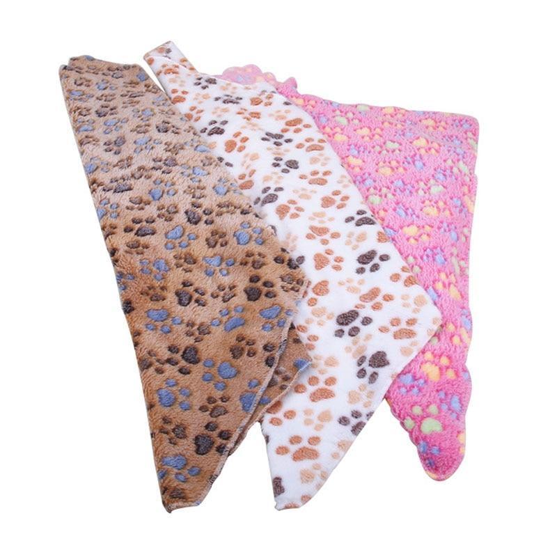 Soft Coral Fleece Blanket Dog Blanket Happy Paws 