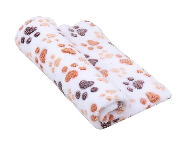 Soft Coral Fleece Blanket Dog Blanket Happy Paws 