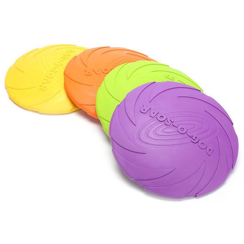 Soft Rubber Frisbee Dog Frisbie Happy Paws 
