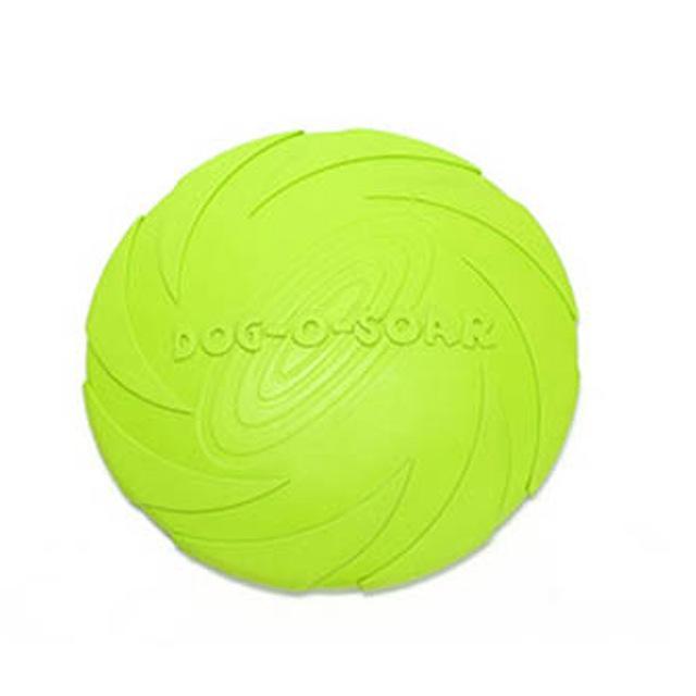 Soft Rubber Frisbee Dog Frisbie Happy Paws Green Small 15 cm 