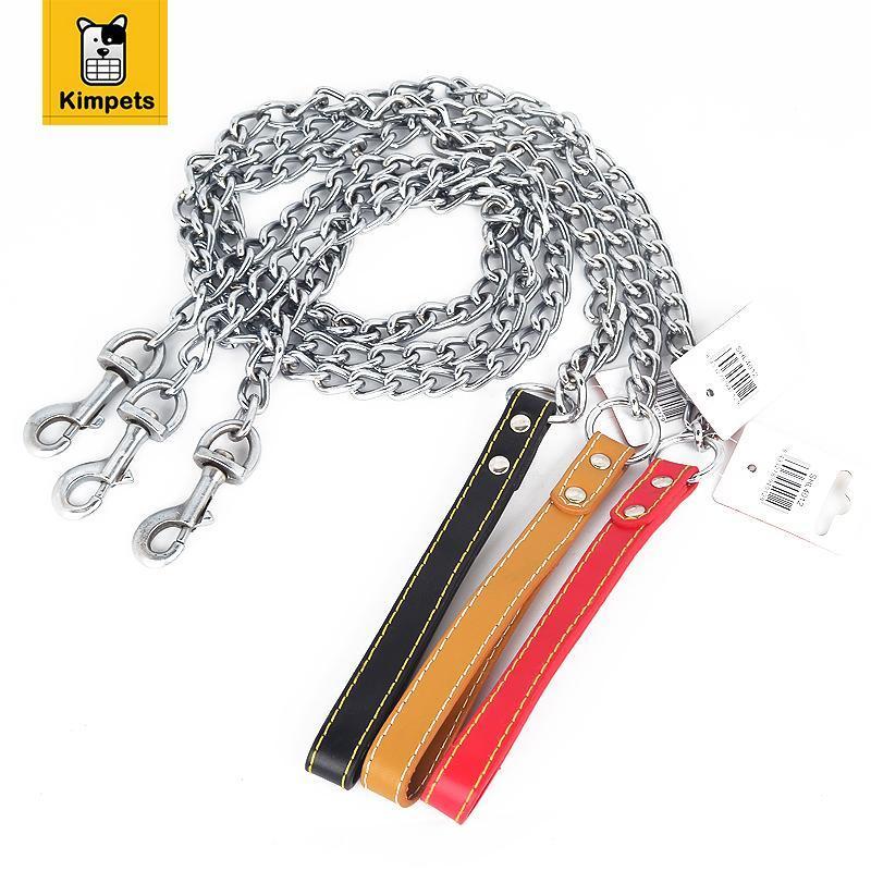 Solid Stainless Steel Leash dog leash Happy Paws 