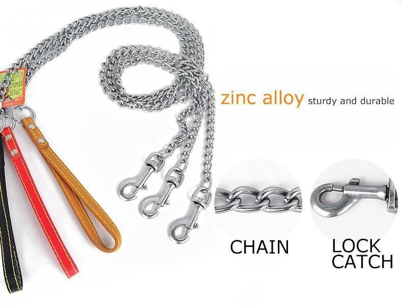 Solid Stainless Steel Leash dog leash Happy Paws 