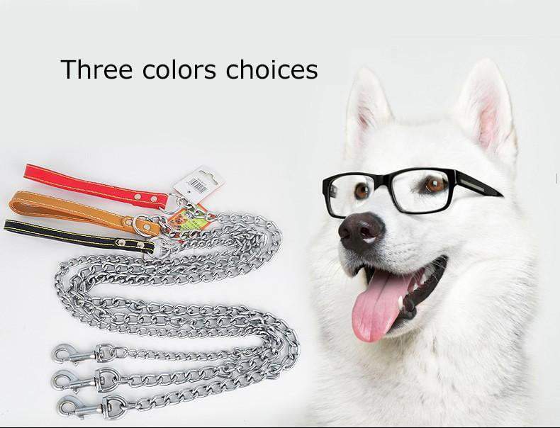 Solid Stainless Steel Leash dog leash Happy Paws 