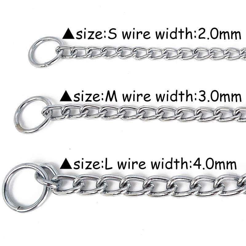 Solid Stainless Steel Leash dog leash Happy Paws 