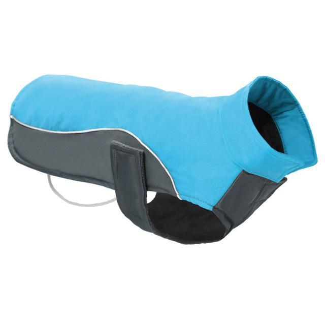 Sports Reflective Coat Dog Vest Jacket Happy Paws Blue 2XLarge 