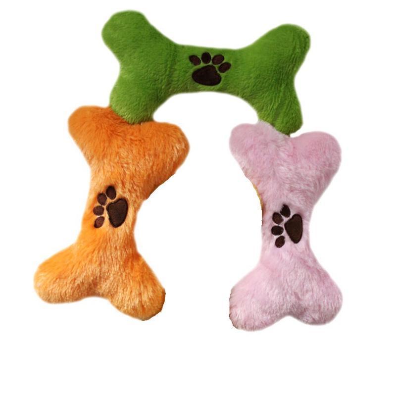 Squeaky Plush Bones Plush & Squeaky Toys Happy Paws 