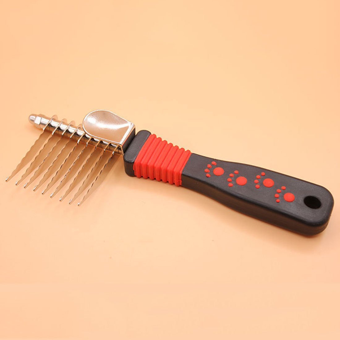 Stainless Steel Dematting Tool Dog Brush & Comb Happy Paws 