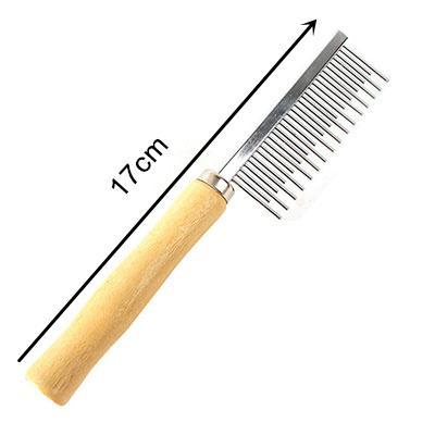 Stainless Steel Groom Comb Dog Brush & Comb Happy Paws 