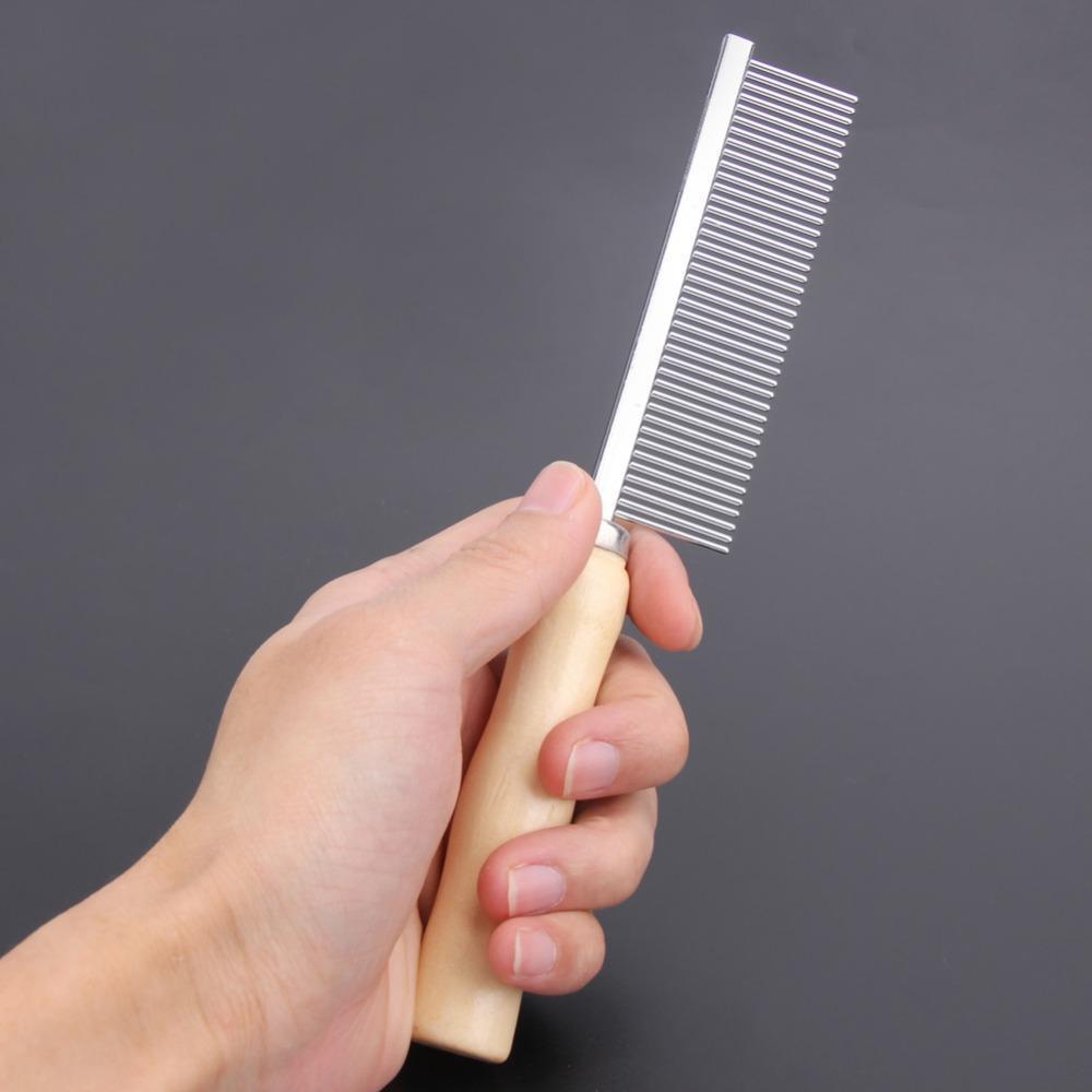 Stainless Steel Groom Comb Dog Brush & Comb Happy Paws 