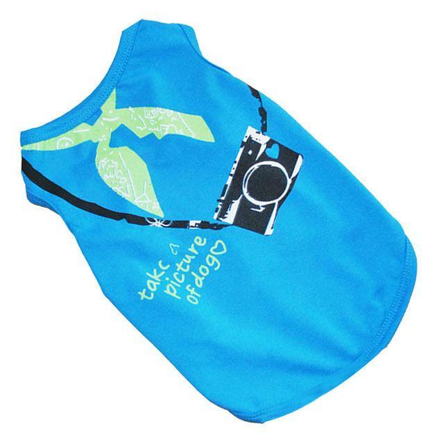 Summer Holiday Dog Vest Dog Vest Happy Paws Blue Large 
