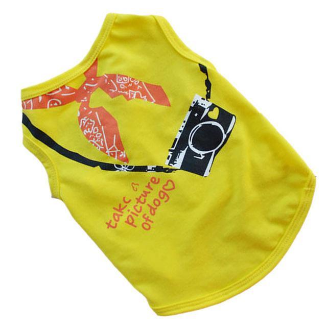 Summer Holiday Dog Vest Dog Vest Happy Paws Yellow Large 