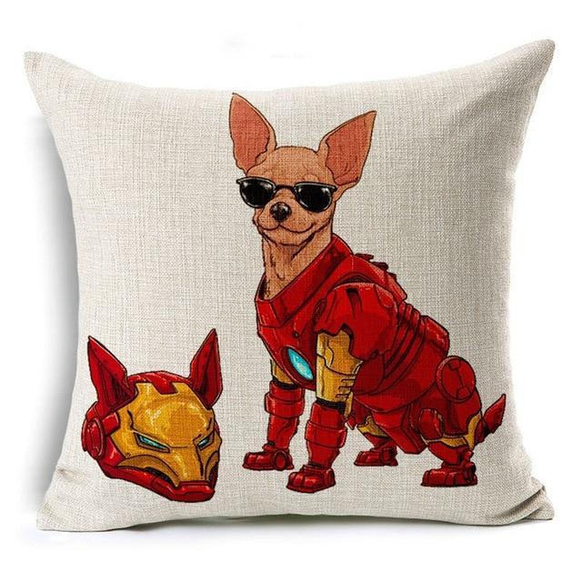 Superhero Dog Art Cushion Covers Dog Cushion Covers Happy Paws 4 