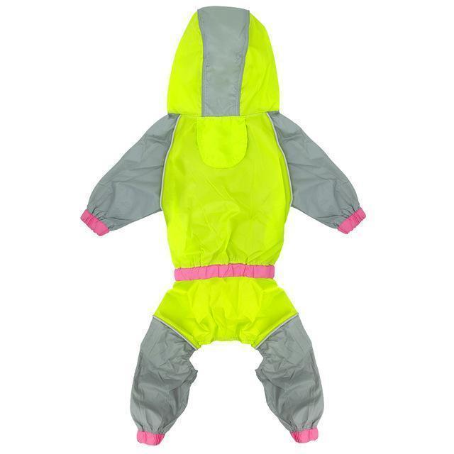 Taffeta shell Raincoat Dog Raincoat Happy Paws Green Small 
