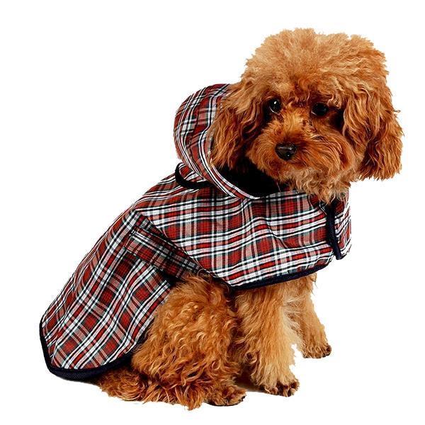 Tartan Poncho Jacket Dog Coat Happy Paws 