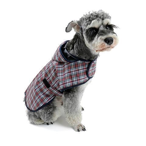 Tartan Poncho Jacket Dog Coat Happy Paws Small 