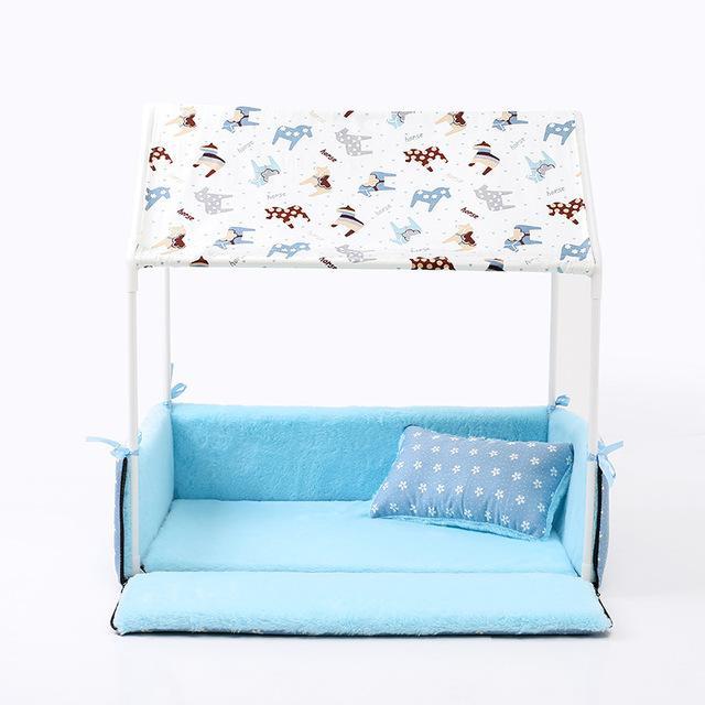 Tent House Bed Beds Happy Paws Sky Blue 