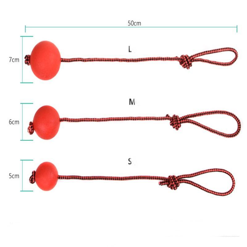 Tough Rope & Ball Dog Chew Toy Happy Paws 