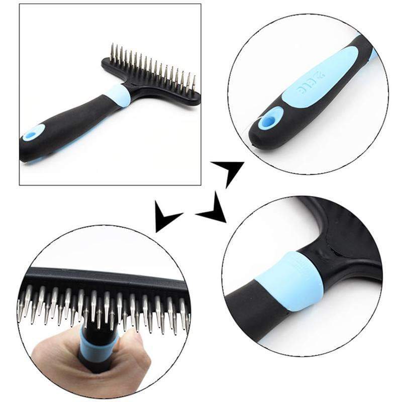 Undercoat Shedding Rake Dog Brush & Comb Happy Paws 