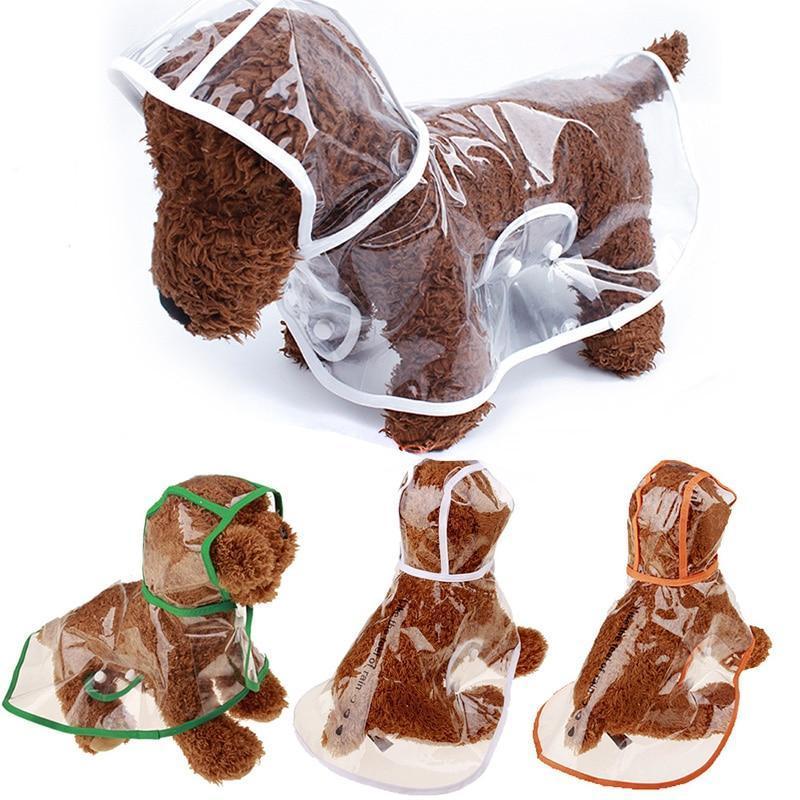 Waterproof Transparent Raincoat Dog Raincoat Happy Paws 