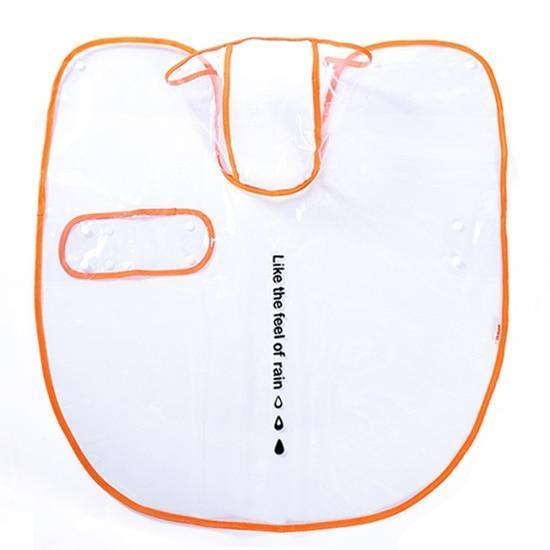 Waterproof Transparent Raincoat Dog Raincoat Happy Paws Orange 3XLarge 