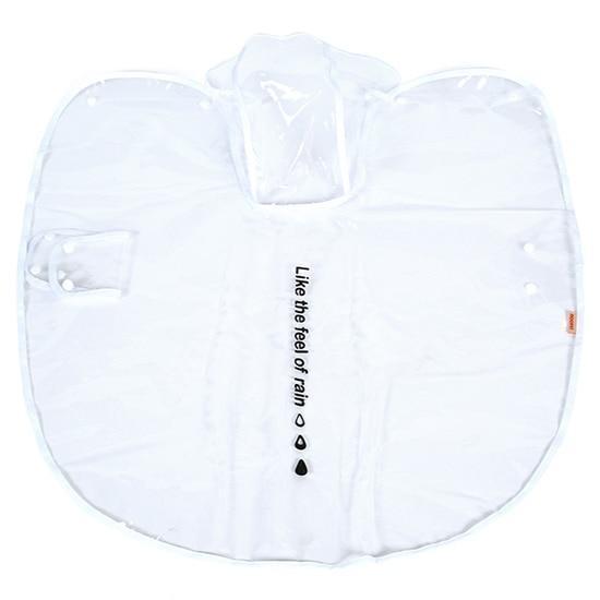 Waterproof Transparent Raincoat Dog Raincoat Happy Paws White 3XLarge 