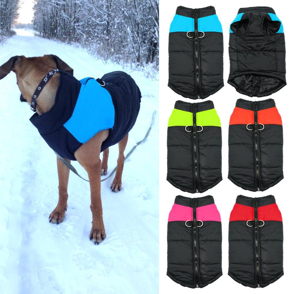 Windproof Puffer Vest Dog Sleeveless Jacket Happy Paws 